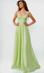 Long Shimmer Pink Prom Dress SYP81