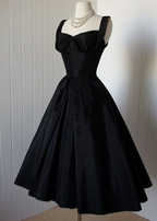 Schwarzes elegantes Cocktailkleid, kurzes Ballkleid Y4759