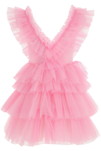 Schönes rosa A-Linie Tüll Homecoming Kleid, rosa Abschlusskleid, Y2451