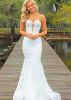 Terry | Vestidos de fiesta largos de sirena con apliques de encaje y escote corazón en negro