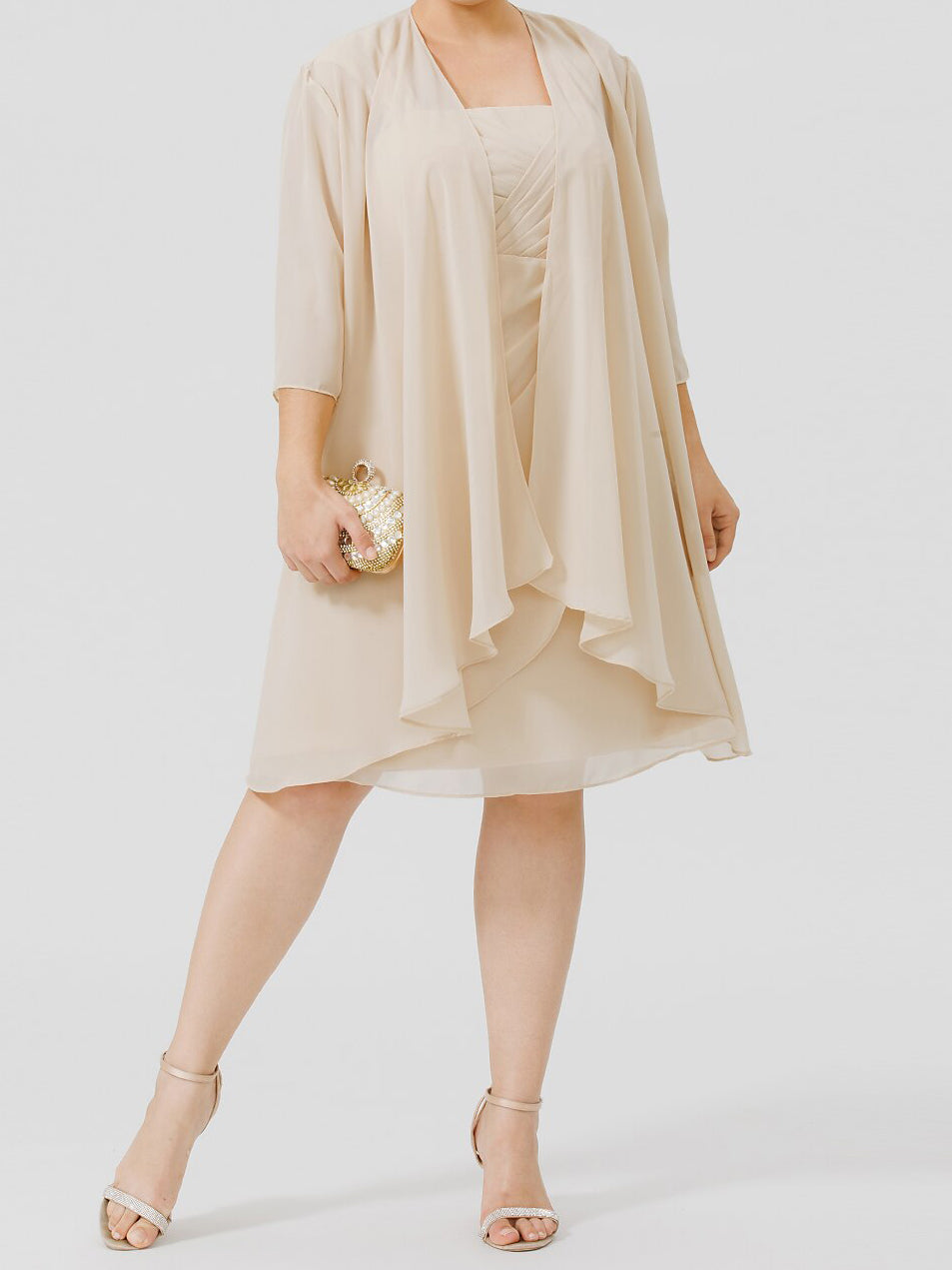 Vestidos de madre de la novia de corte A/princesa con chaqueta