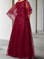Vestidos de madre de la novia de corte A/princesa con apliques y lentejuelas