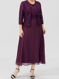 Vestidos de madre de la novia de corte A/princesa con apliques y chaqueta