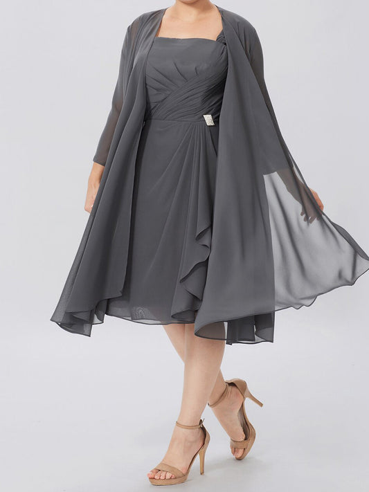 Vestidos de madre de la novia de corte A/princesa con chaqueta