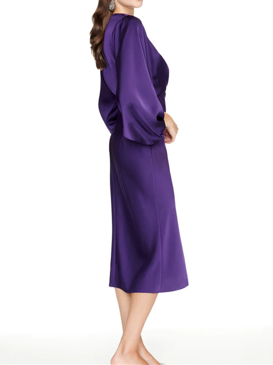 Vestidos para madre de la novia con escote en V, largo hasta la rodilla y corte tubo/columna