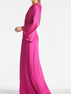 Vestidos para madre de la novia con corte tubo/columna, un hombro al aire y largo hasta el suelo