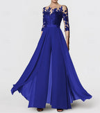 Vestidos de madre de la novia de corte A/princesa con apliques
