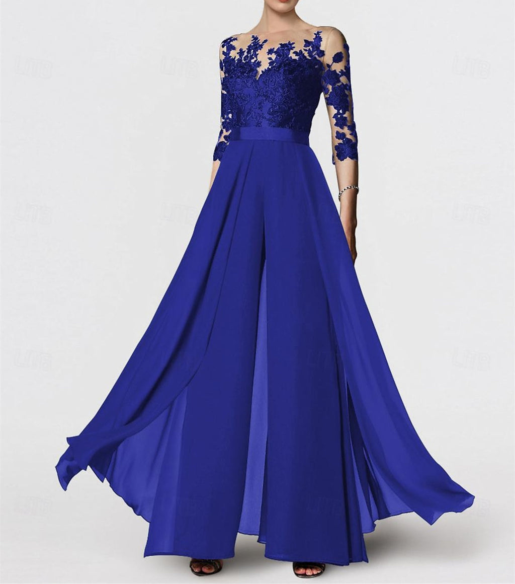 Vestidos de madre de la novia de corte A/princesa con apliques