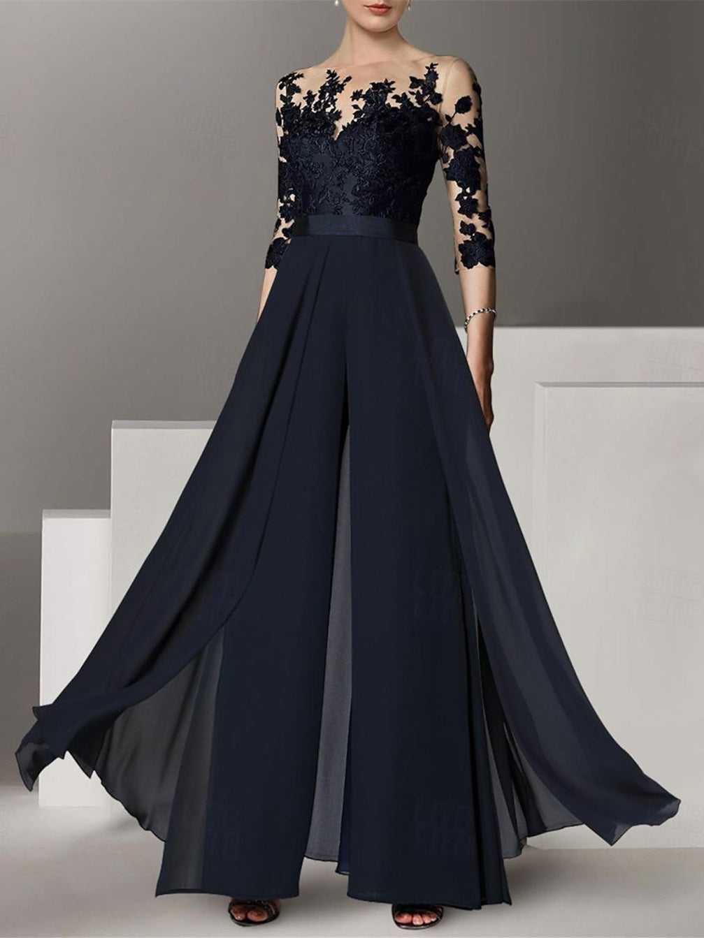 Vestidos de madre de la novia de corte A/princesa con apliques