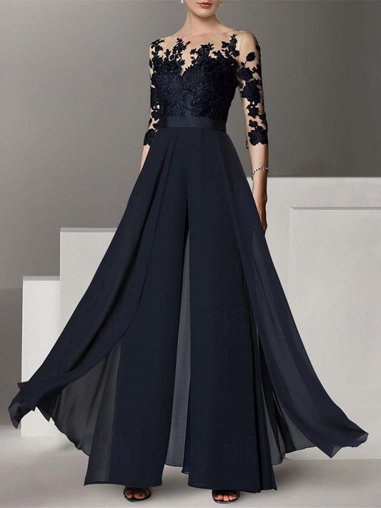 Vestidos de madre de la novia de corte A/princesa con apliques