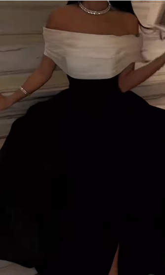 Vestidos de fiesta de satén blanco y negro de lujo con cola desmontable, vestido de noche para cóctel hecho a medida Y5025