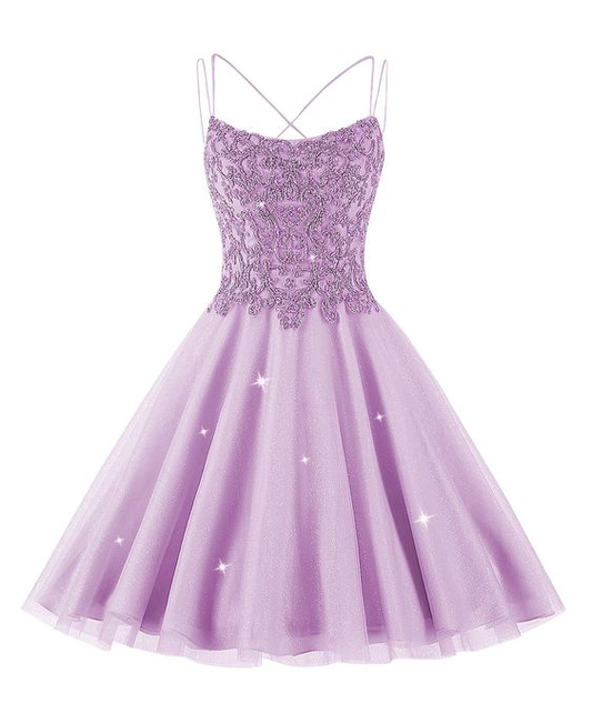 Glitzerndes Tüll-Heimkehrkleid, kurz, für Teenager, mit Spitze und Perlen besetzt, Cocktailkleid für Junioren, Y2424