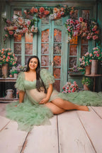 Mesh Maternity Photoshoot Dress SY025