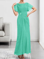 Vestido de gasa con encaje, corte A, ilusión, largo hasta la rodilla, para madre de la novia, con lentejuelas y abalorios