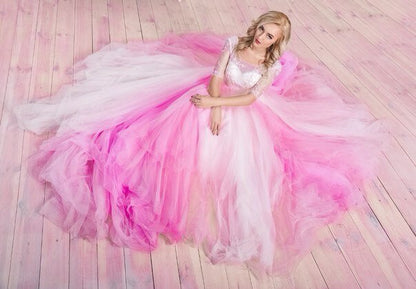 On Sale No Return No Refund Mixed color beading backless wedding dresses sexy women girl bridal dress gown 2025 Real Photo HA2054