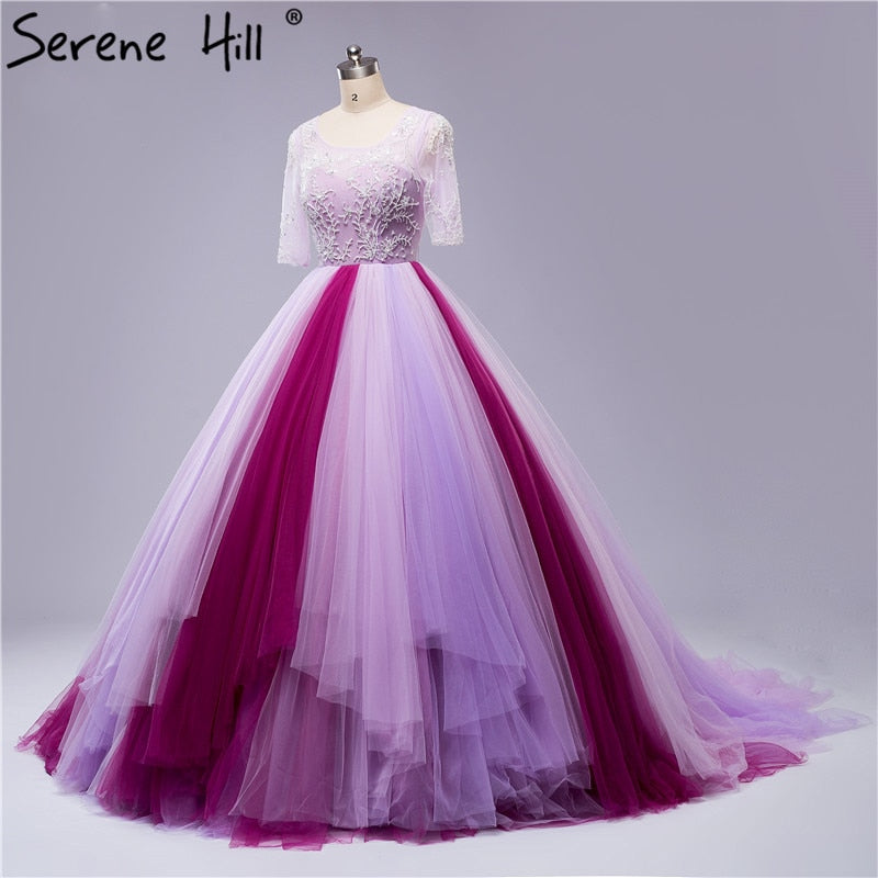 En oferta, sin devolución ni reembolso, vestidos de novia con espalda descubierta y cuentas de colores variados, vestido de novia sexy para mujer y niña, vestido de novia 2025, foto real HA2054