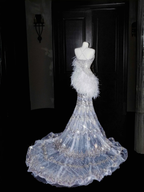 Wunderschönes Meerjungfrau-Brautkleid mit Pailletten und Perlen, formelles Abschlussball-Abendkleid Y8675