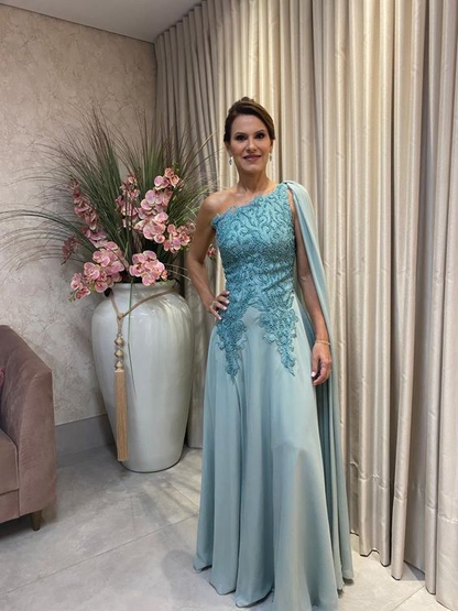 Vestido de noche encantador de corte A para madre de la novia Y6272