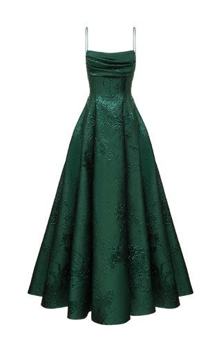 Smaragdgrünes A-Linie Spaghettiträger Ballkleid, Schickes Abendkleid Y1799