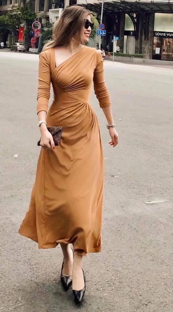 Vestido de fiesta elegante de corte A, vestido de noche sencillo Y7114