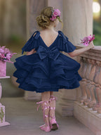 Ballkleid/Princess-Linie Tüll Knielang Geburtstagskleid für Blumenmädchen 