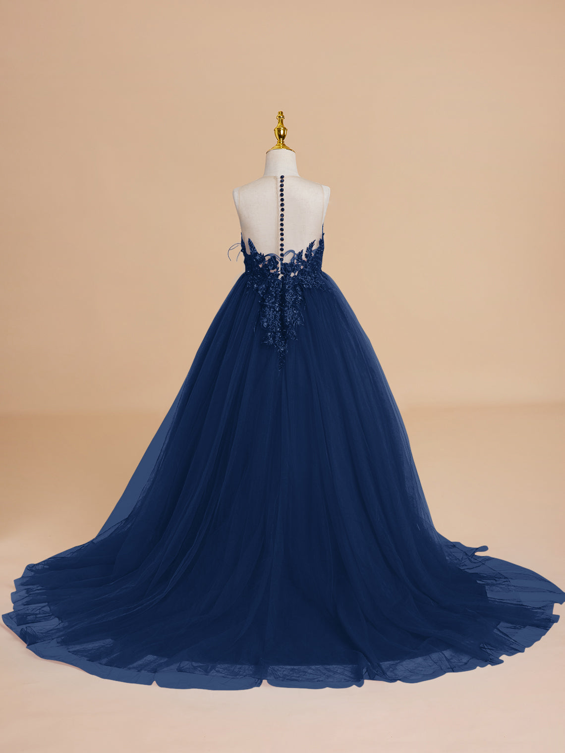 Duchesse-Linie/Princess-Linie Tüll Sweep/Pinsel zug Blumenmädchenkleid 