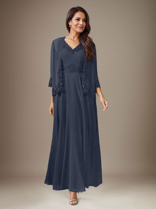 Vestido de gasa con lentejuelas en color ciruela