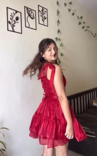 Süßes rotes A-Linien-Tüll-Heimkehrkleid, kurzes Ballkleid Y8509