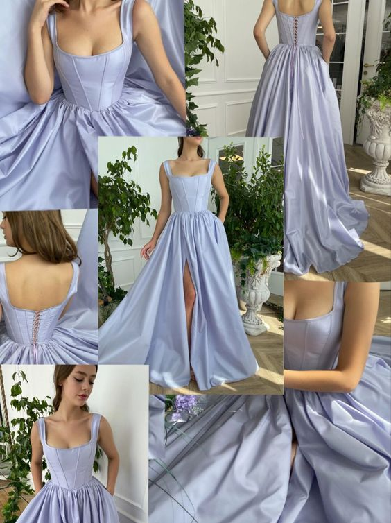 Bescheidenes Abendkleid nach Maß Satin Ballkleider Y193