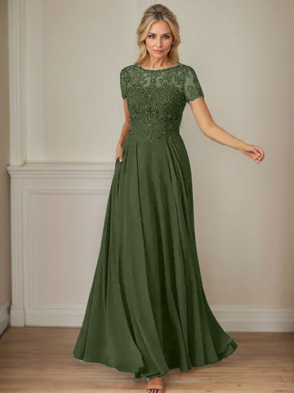 Dunkelmarineblaues A-Linien-Chiffonkleid mit U-Boot-Ausschnitt und Pailletten 