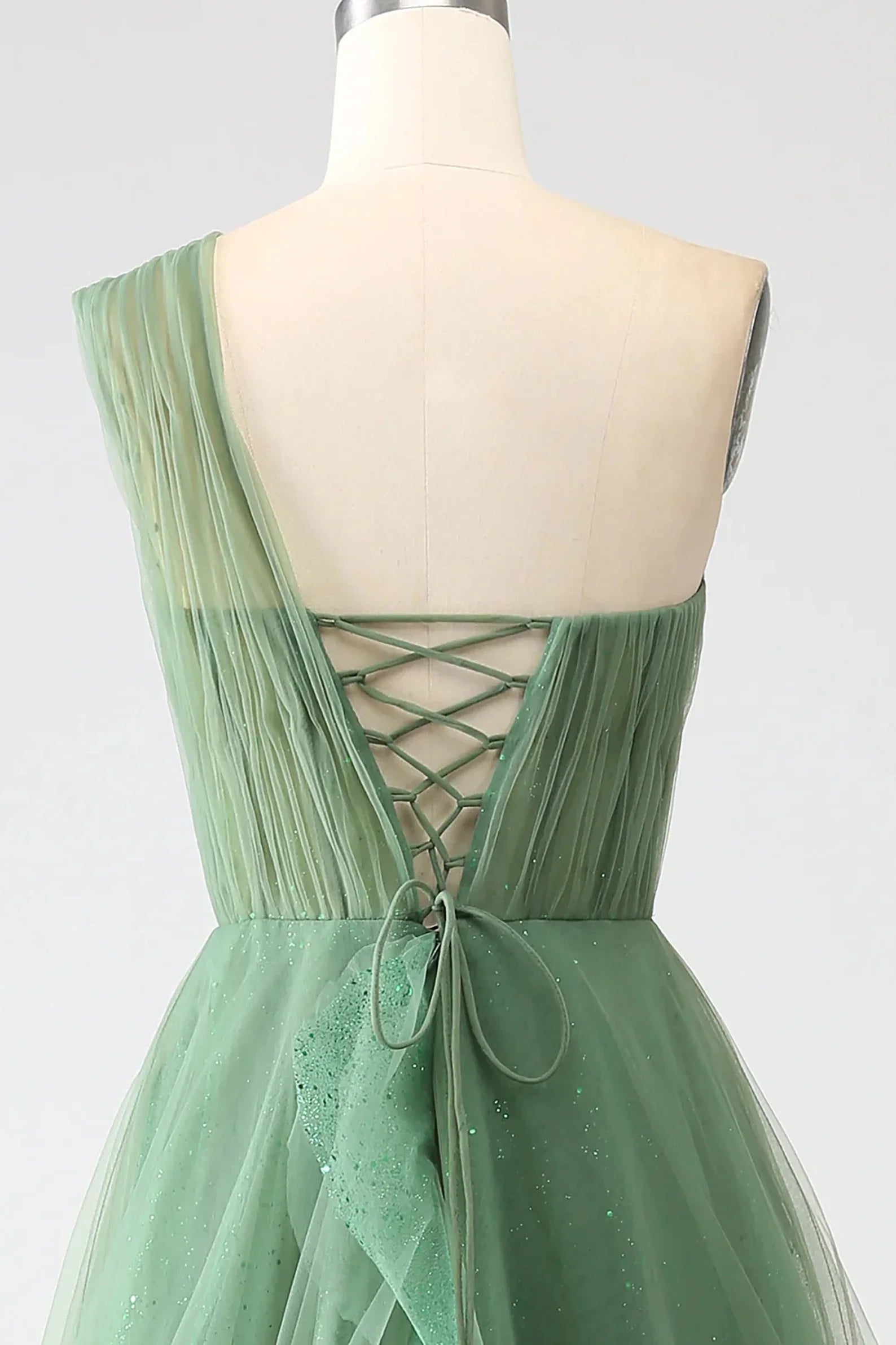 One Shoulder Prom Dress A Line Evening Dress SYP183