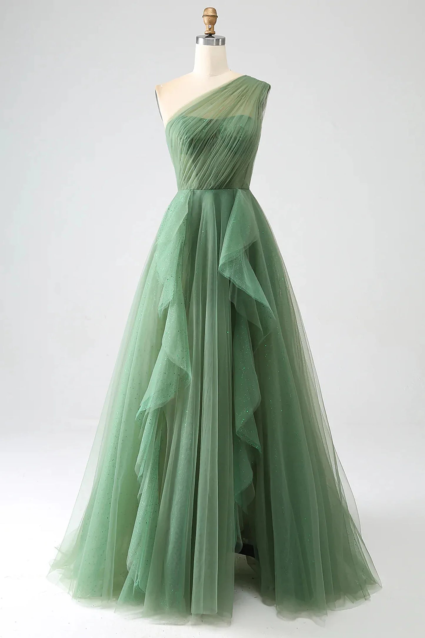 One-Shoulder-Ballkleid A-Linie Abendkleid SYP183