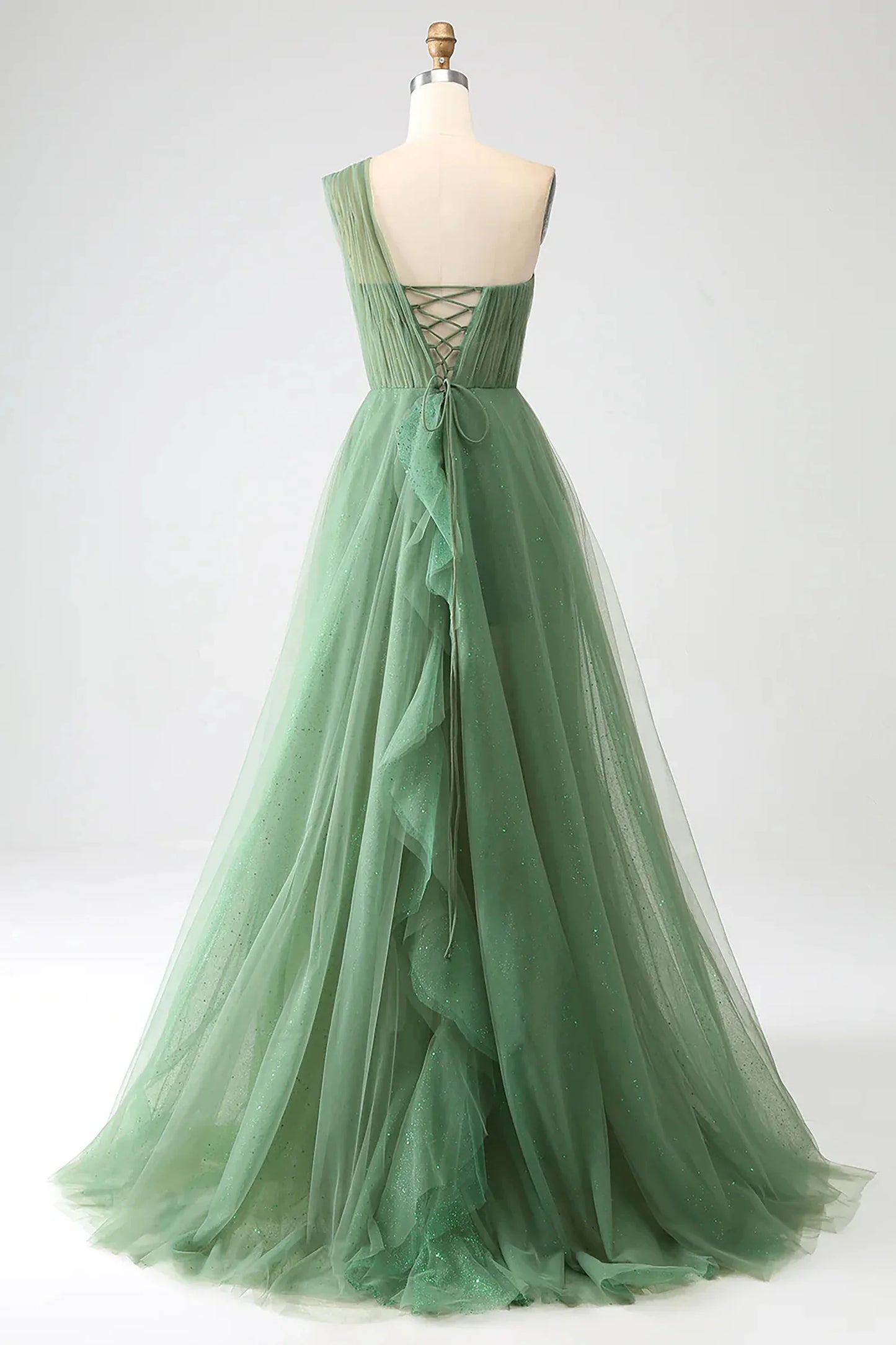 One-Shoulder-Ballkleid A-Linie Abendkleid SYP183