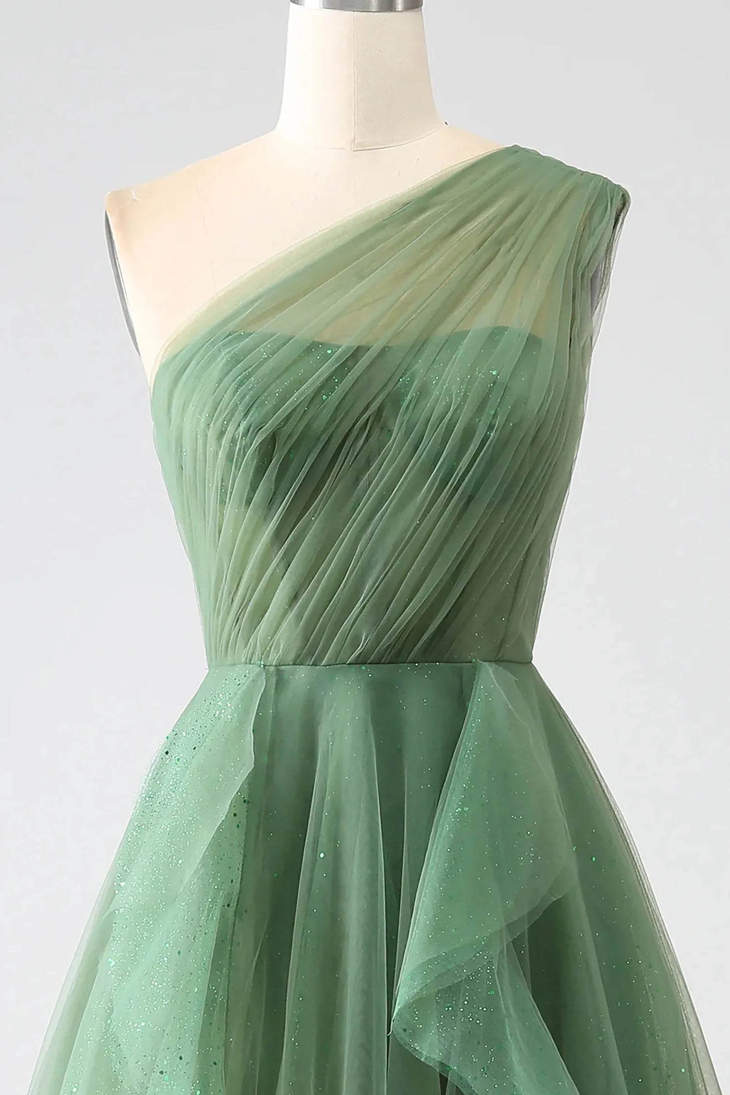 One-Shoulder-Ballkleid A-Linie Abendkleid SYP183