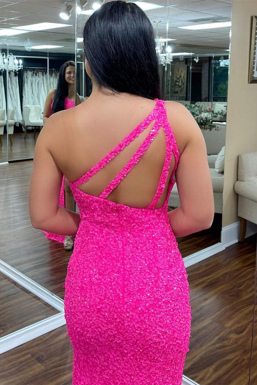 Sequin Maxi Dress Slim Fit Prom Dresses SYP106