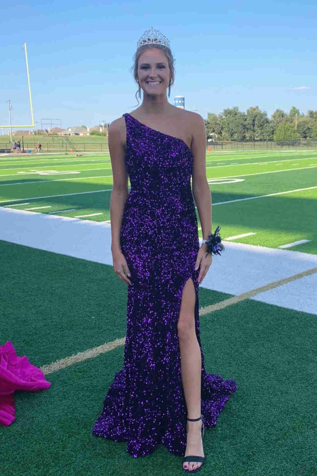 Sequin Maxi Dress Slim Fit Prom Dresses SYP106