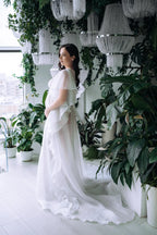 White Maternity Robe for Photoshoot SY032