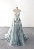 Vestido de novia sexy con escote tipo corsé, largo completo y delicado Y3089