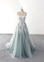 Vestido de novia sexy con escote tipo corsé, largo completo y delicado Y3089