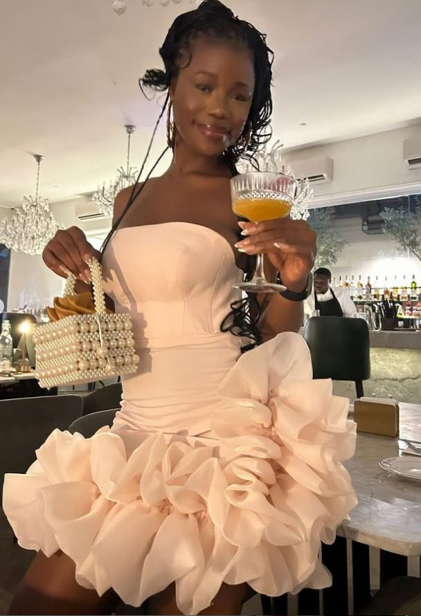 Vestido corto plisado rosa intenso sin tirantes para fiesta de bienvenida, vestido de cumpleaños Y7853