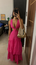 Sexy A-Linien-Stufen-Abendkleid Boho-Kleid Y6950