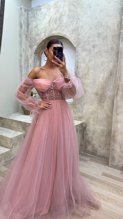 Trägerloses mintgrünes Korsett-Tüllkleid Ballkleid Abendkleid Y4912