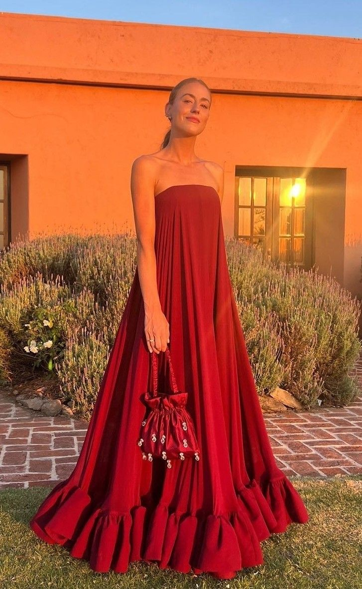 Hermoso vestido de fiesta de noche burdeos sin tirantes, corte A, vestido formal de graduación Y8468