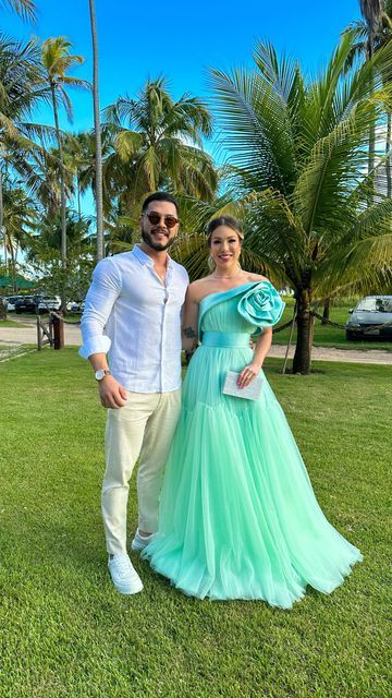 Mint Green A Line Evening Dresses 3D Flowers Prom Dresses Formal Occasion Y6788