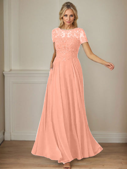 Dunkelmarineblaues A-Linien-Chiffonkleid mit U-Boot-Ausschnitt und Pailletten 