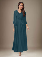 Vestido de gasa con lentejuelas en color ciruela
