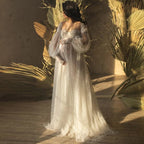 Pearl Maternity Dress For Photoshoot Pearl Tulle Dress SY033
