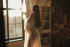 Pearl Maternity Dress For Photoshoot Pearl Tulle Dress SY033