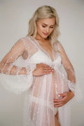 Pearl Maternity Dress Tulle Maternity Photoshoot Dress SY034