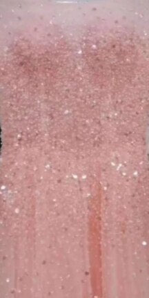 Vestido de noche rosa de manga corta, sexy, corte A, diseño 2025, con lentejuelas y cuentas brillantes. Foto real LA70075